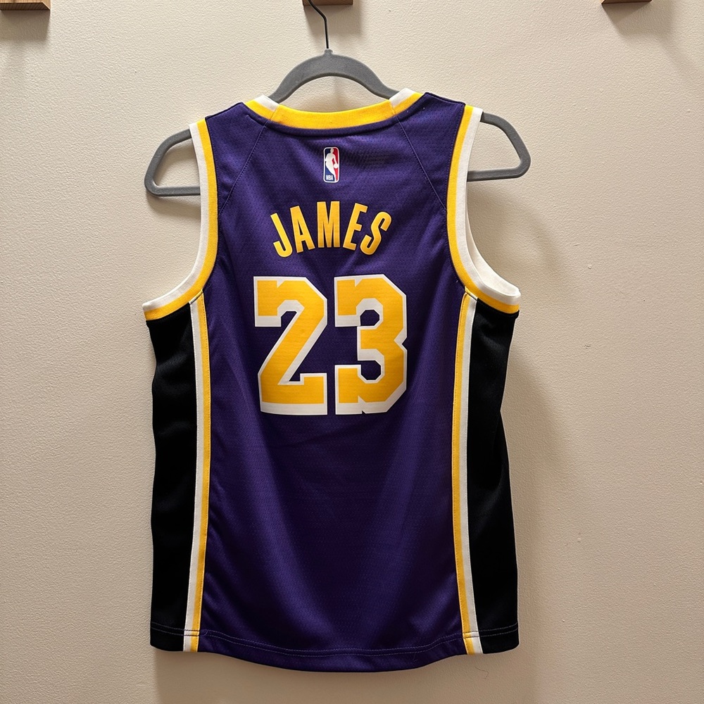 Lakers Lebron James 23 purple jersey